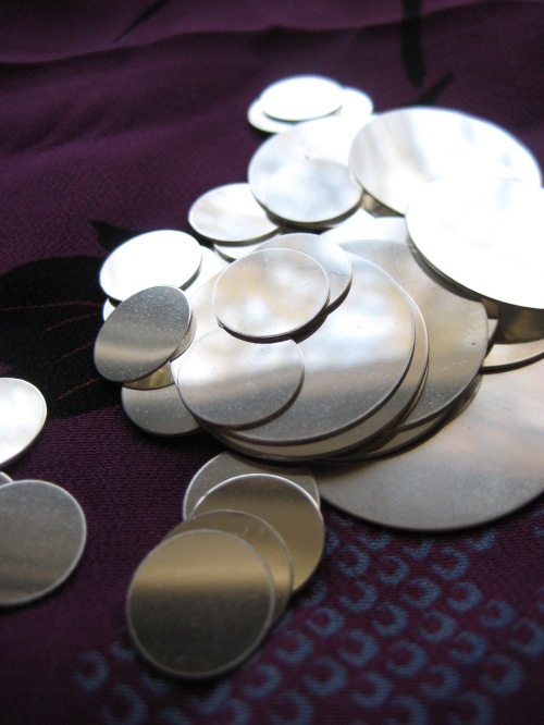 Recycled Sterling Silver Discs